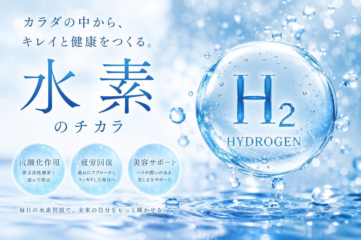 水素のちからで内側からきれいに✨