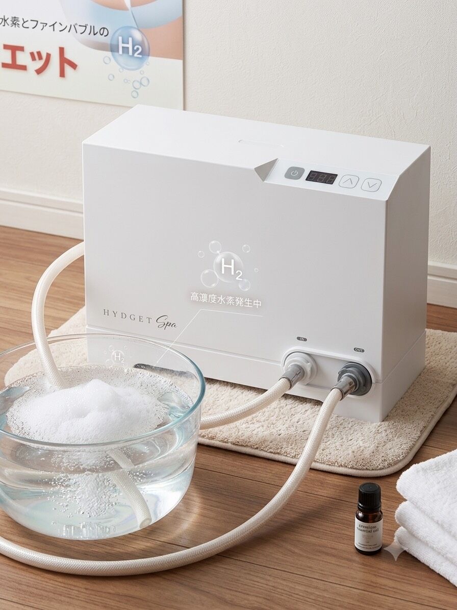  【足湯・入浴革命】水素×ファインバブル「HYDGET Spa（ハイジェットスパ）」のすごい効果とは？